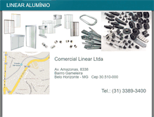 Tablet Screenshot of linearaluminio.com.br